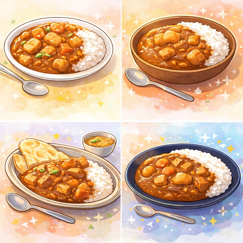 カレー皿、実はどれを使うかで味の印象が変わる